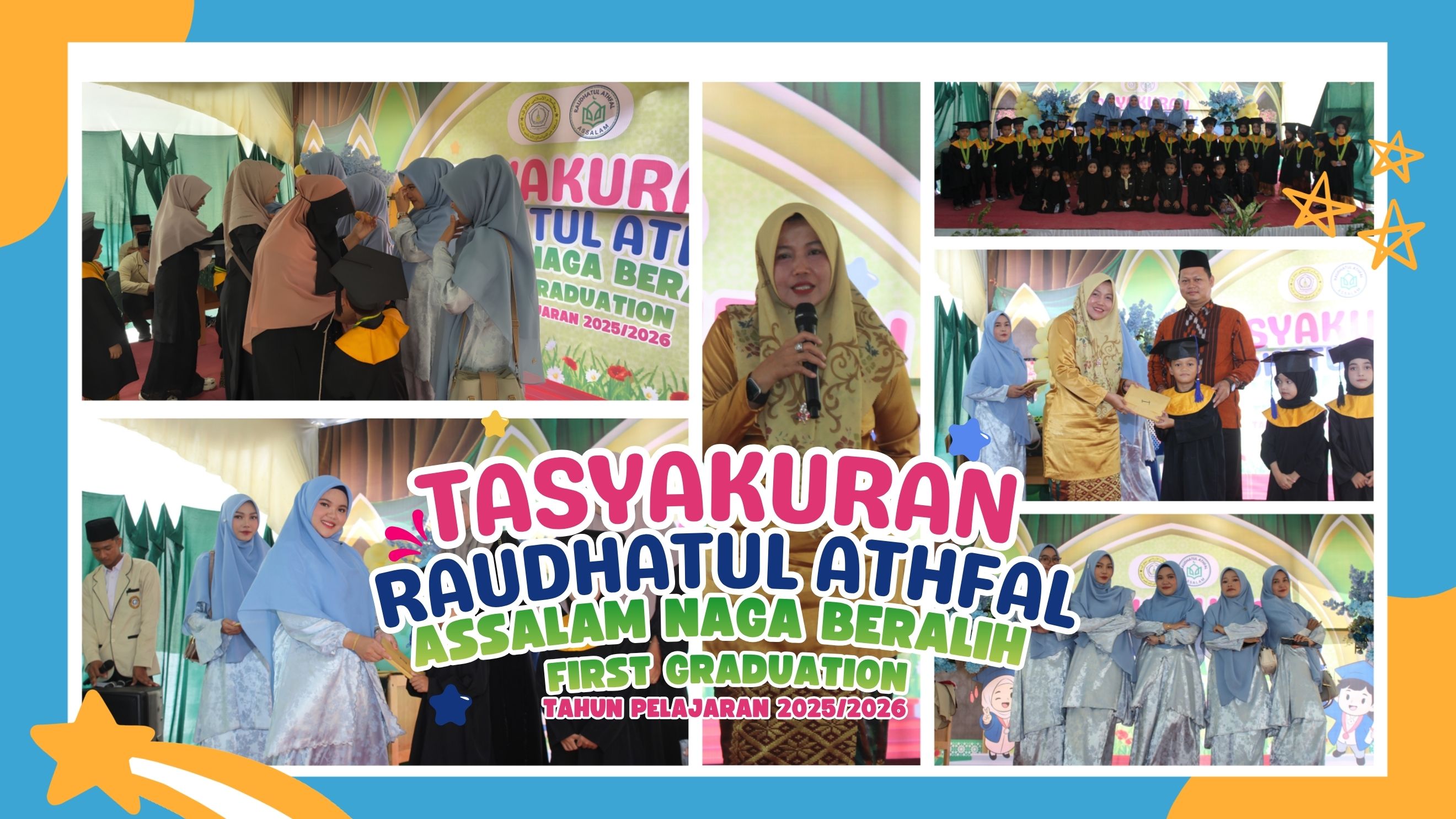 Tasyakuran Raudhatul Athfal Assalam Naga Beralih Berlangsung Meriah dan Penuh Haru